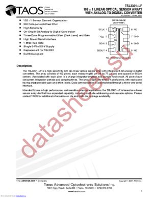 TSL3301-CL datasheet  