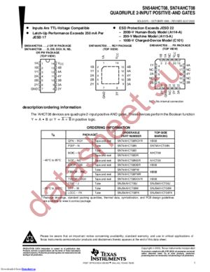 SN74AHCT08DBLE datasheet  