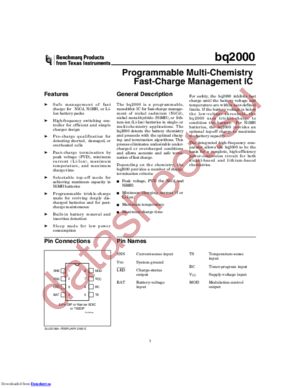 BQ2000PN-B3 datasheet  