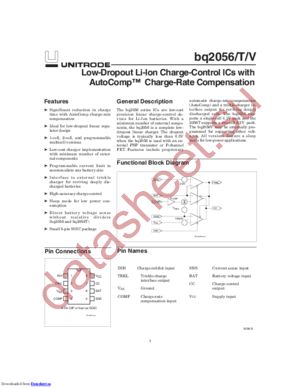 BQ2056V datasheet  