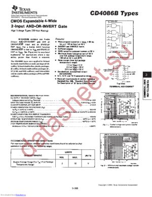 CD4086BPWG4 datasheet  