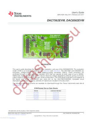 DAC8562EVM datasheet  