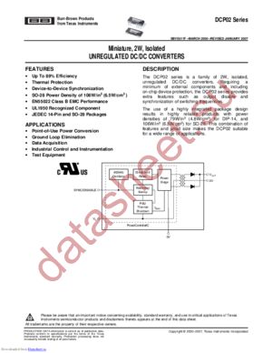 DCP020507U-1 datasheet  