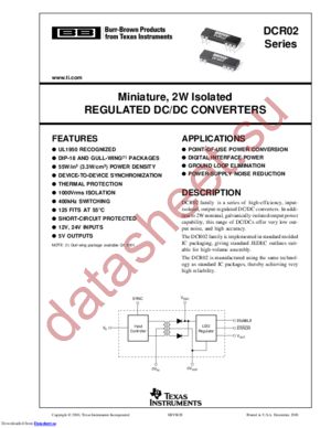 DCR021205P-U/700 datasheet  