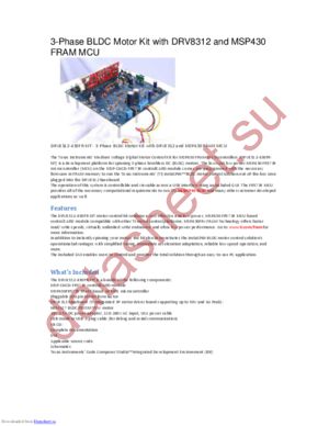 DRV8312-430FR-KIT datasheet  