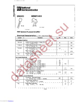 2N4403/D29Z-J61Z datasheet  