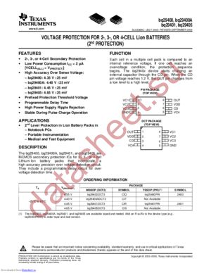 BQ29400DCT3R datasheet  