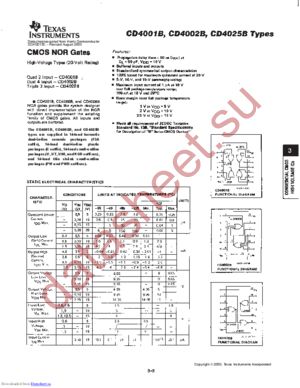 CD4001BM96R datasheet  