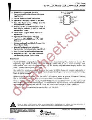 CDCVF2505PWLE datasheet  