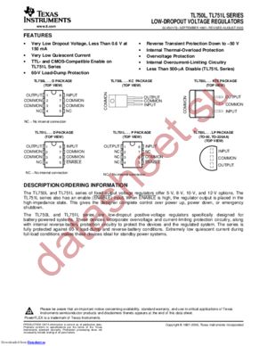 TL750LD datasheet  