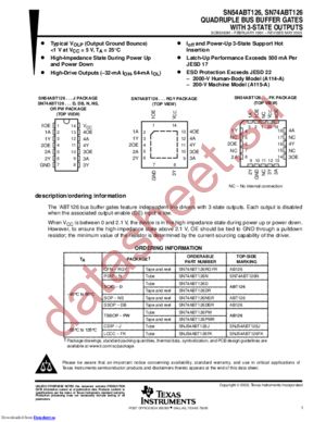 SN54ABT126J datasheet  