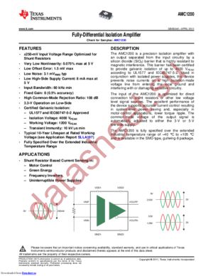 AMC1200BDUBR datasheet  