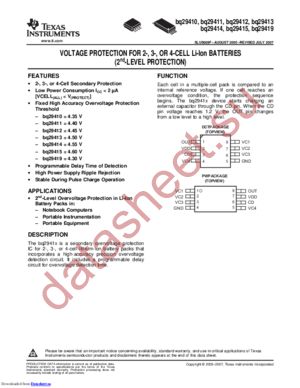 BQ29412DCT3T datasheet  