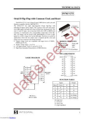 IZ74LV273 datasheet  