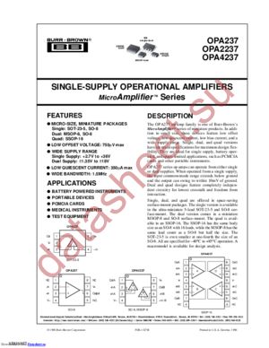 OPA2237EA-2500 datasheet  