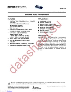 PGA4311 datasheet  