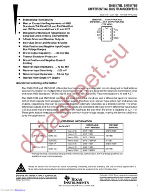 SN75176BPSRG4 datasheet  