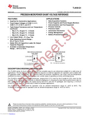 TL4050B41QDBZTQ1 datasheet  