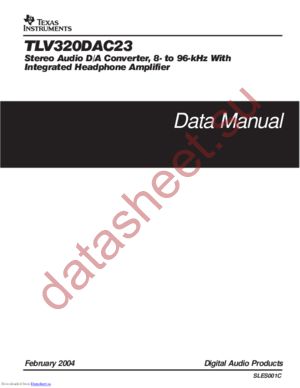 TLV320DAC23_07 datasheet  