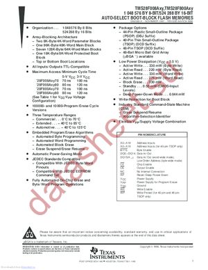 tms28f008alq datasheet  