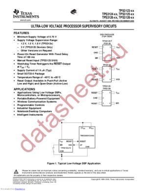 TPS312XOXXDBV datasheet  