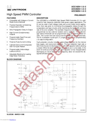 UCC1829-3 datasheet  