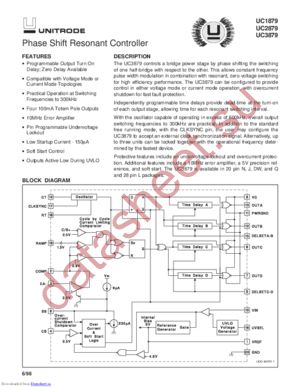 UCC1879 datasheet  