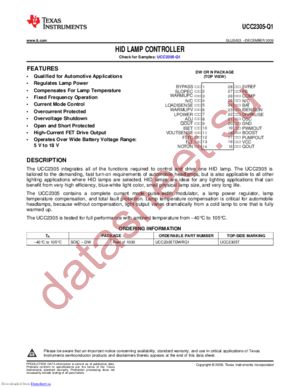 UCC2305T datasheet  