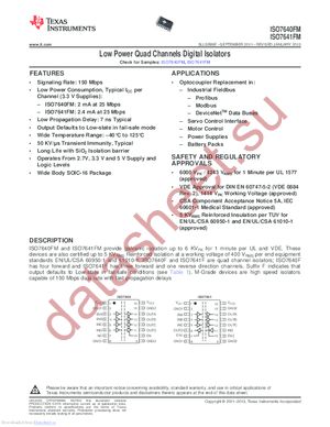 ISO7641FMDWR datasheet  