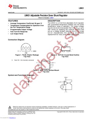 LM431ACZ/LFT4 datasheet  