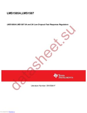 LMS1587CT-ADJ/NOPB datasheet  