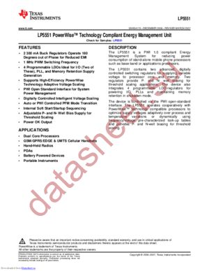 LP5551SQX datasheet  