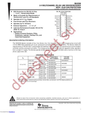 MAX208C datasheet  