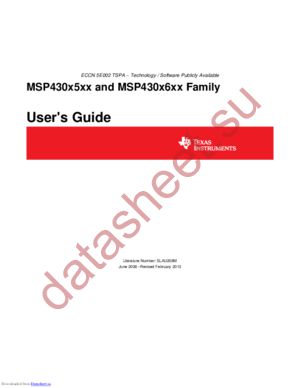MSP430F5218IRGCT datasheet  