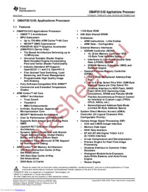 OMAP3515DCBC datasheet  