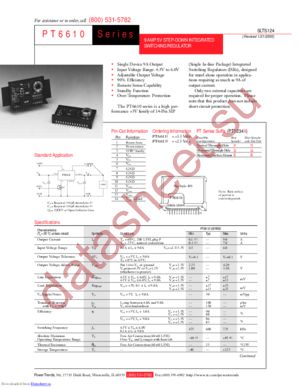 PT6611 datasheet  