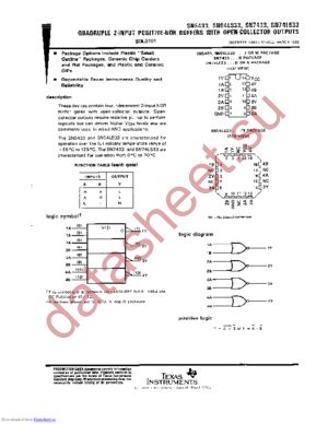 SN5433J datasheet  