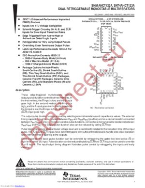 SN74AHCT123ADB datasheet  