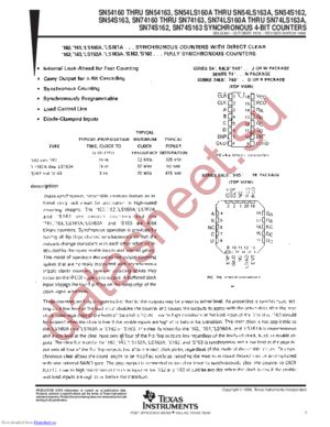 SN74161D datasheet  