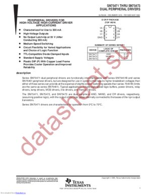 SN75473 datasheet  