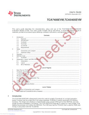 TCA7408-5405EVM datasheet  