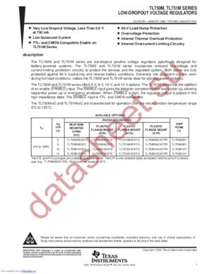 TL750M datasheet  