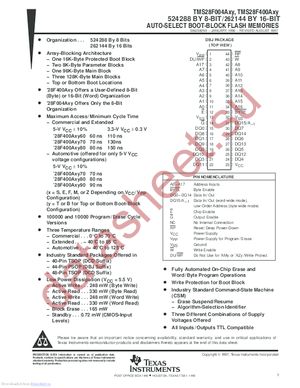 TMS28F004AFB datasheet  