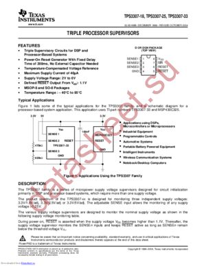 TPS330733DGNR datasheet  