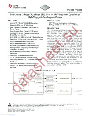 TPS51650RSLR datasheet  