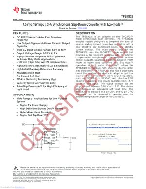TPS54328DRCT datasheet  