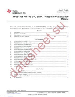 TPS5432EVM-116 datasheet  