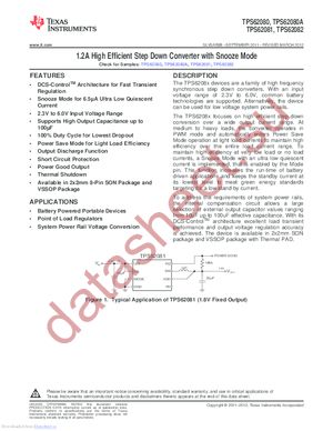 TPS62081 datasheet  