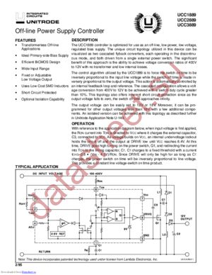 UCC1889D datasheet  