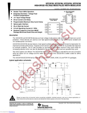 UCC25705DR datasheet  